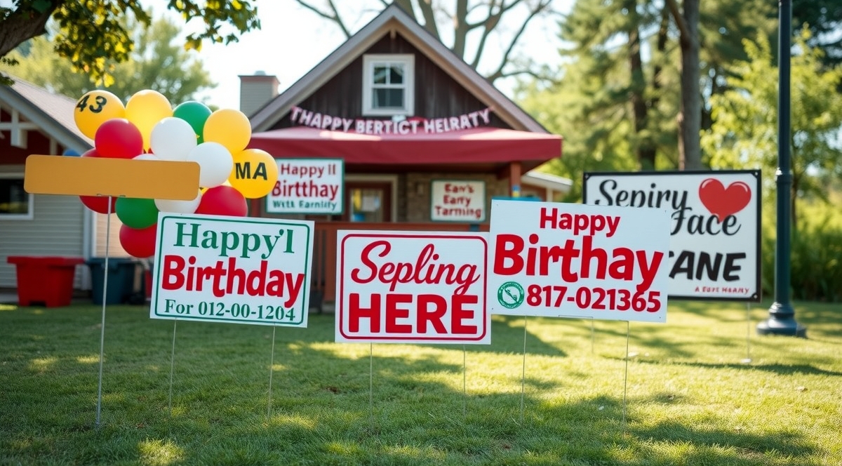Preparation visual for Yard Signs Birthday Near Me Guide