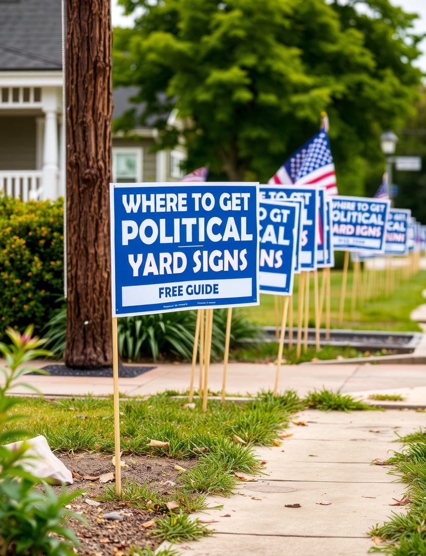 Where to Get Political Yard Signs Free Guide