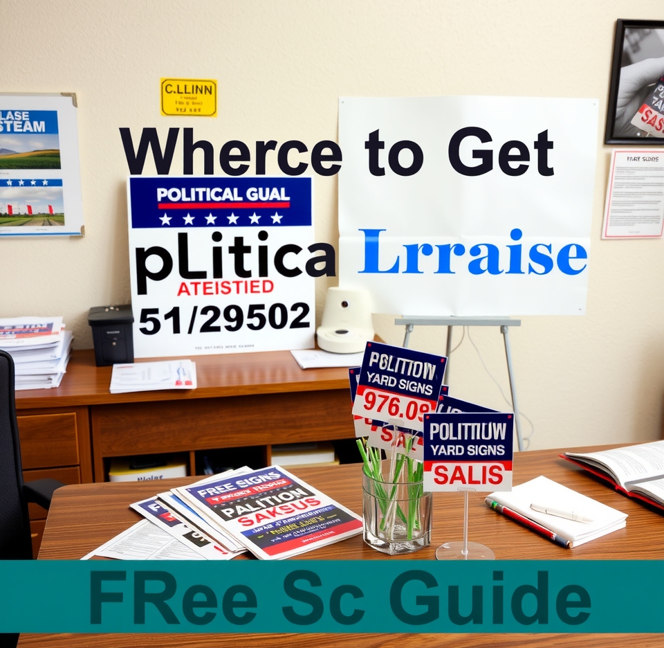 Preparation visual for Where to Get Political Yard Signs Free Guide