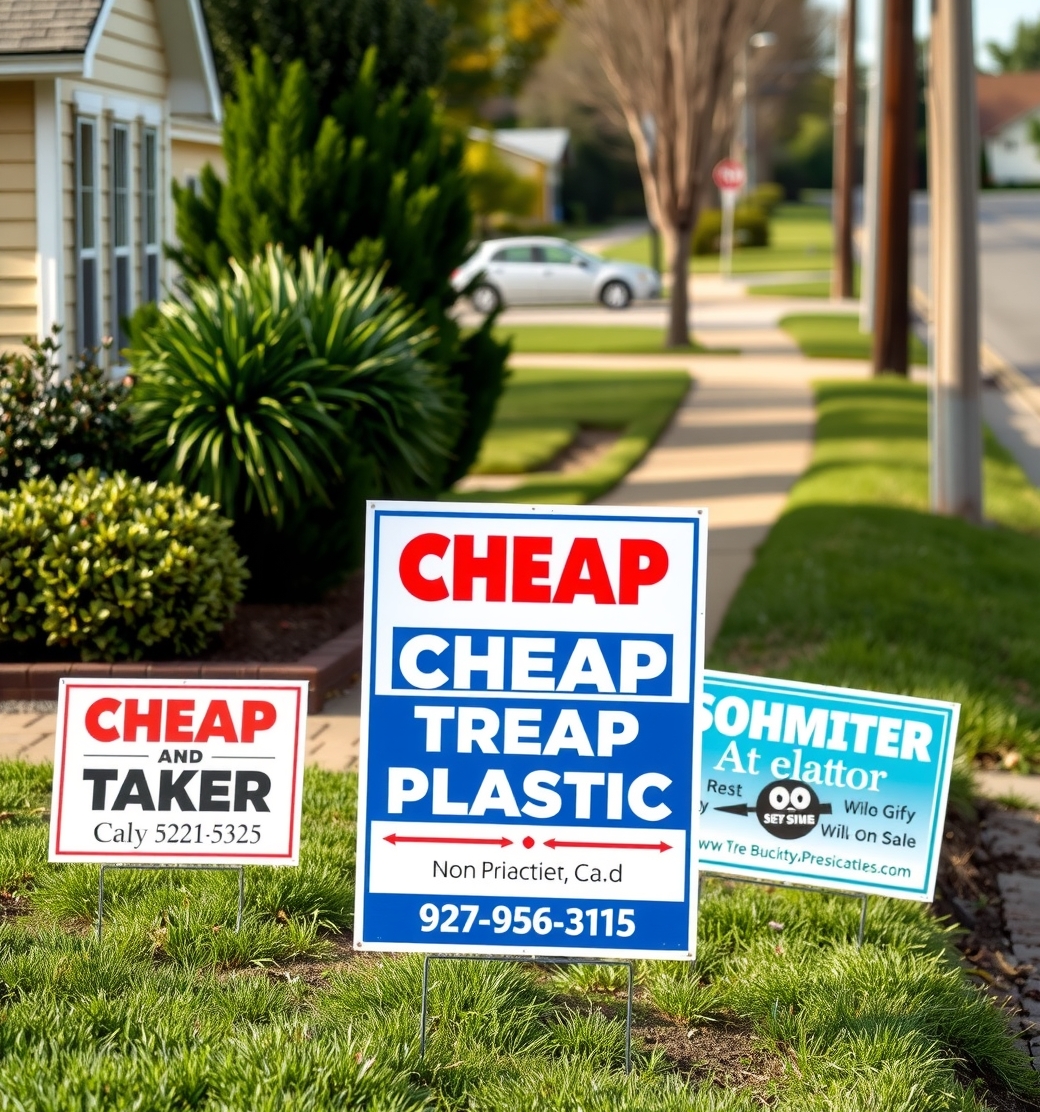 Checklist for Cheap Plastic Yard Signs