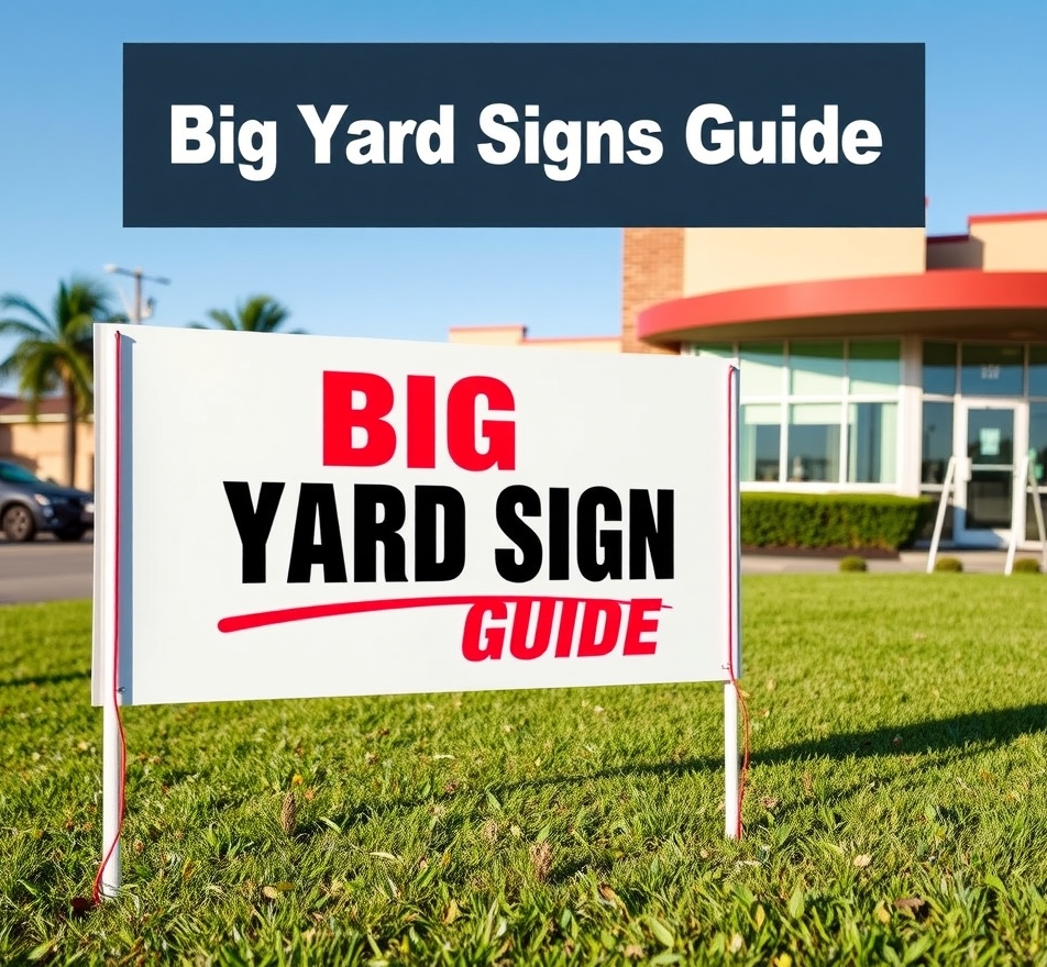 Evaluating the best Big Yard Signs Guide environment