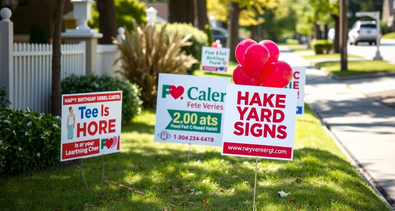 Birthday Yard Signs Rentals Near Me Guide hero image