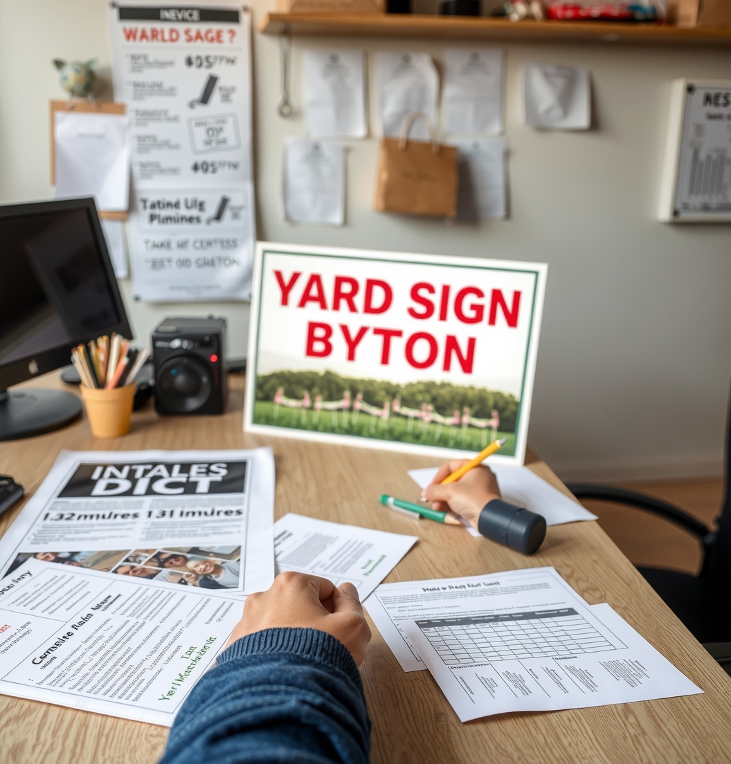 Preparation visual for Yard Signs Dayton Ohio Guide
