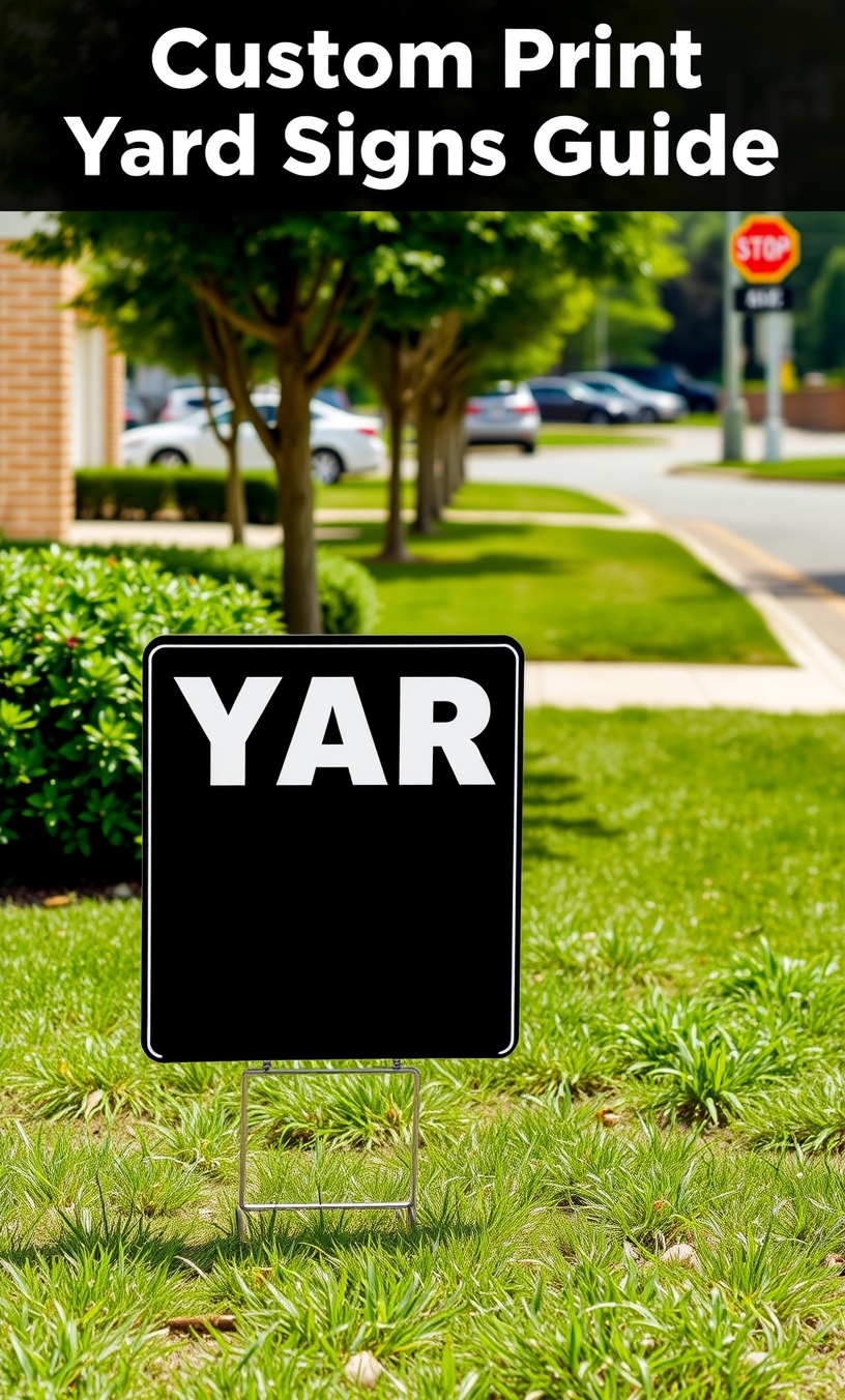 Checklist for Custom Print Yard Signs Guide