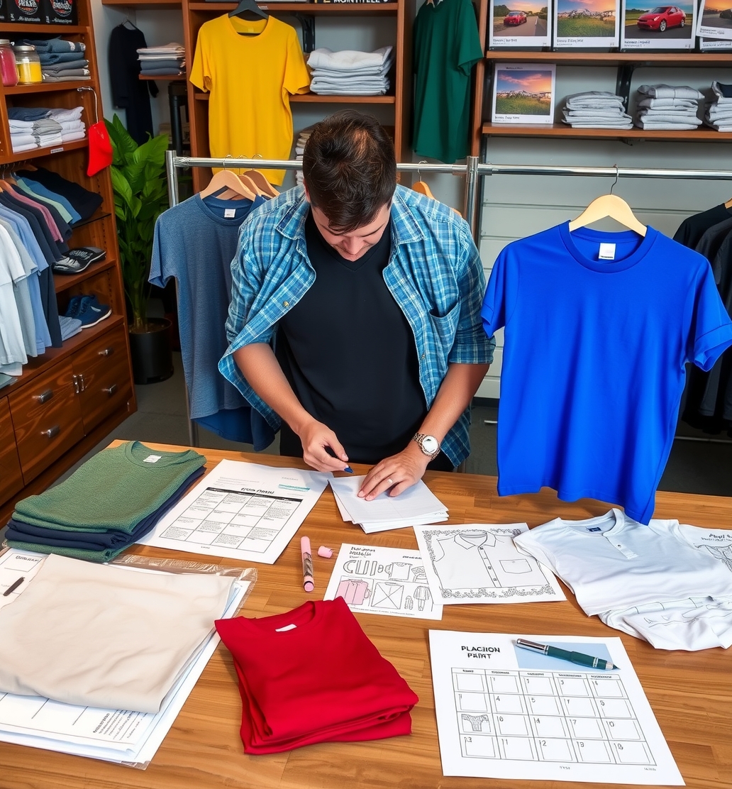 Preparation visual for Best Online Tshirt Printing