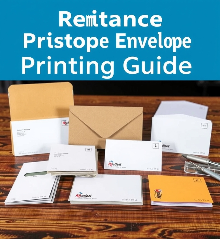 Preparation visual for Remittance Envelope Printing Guide