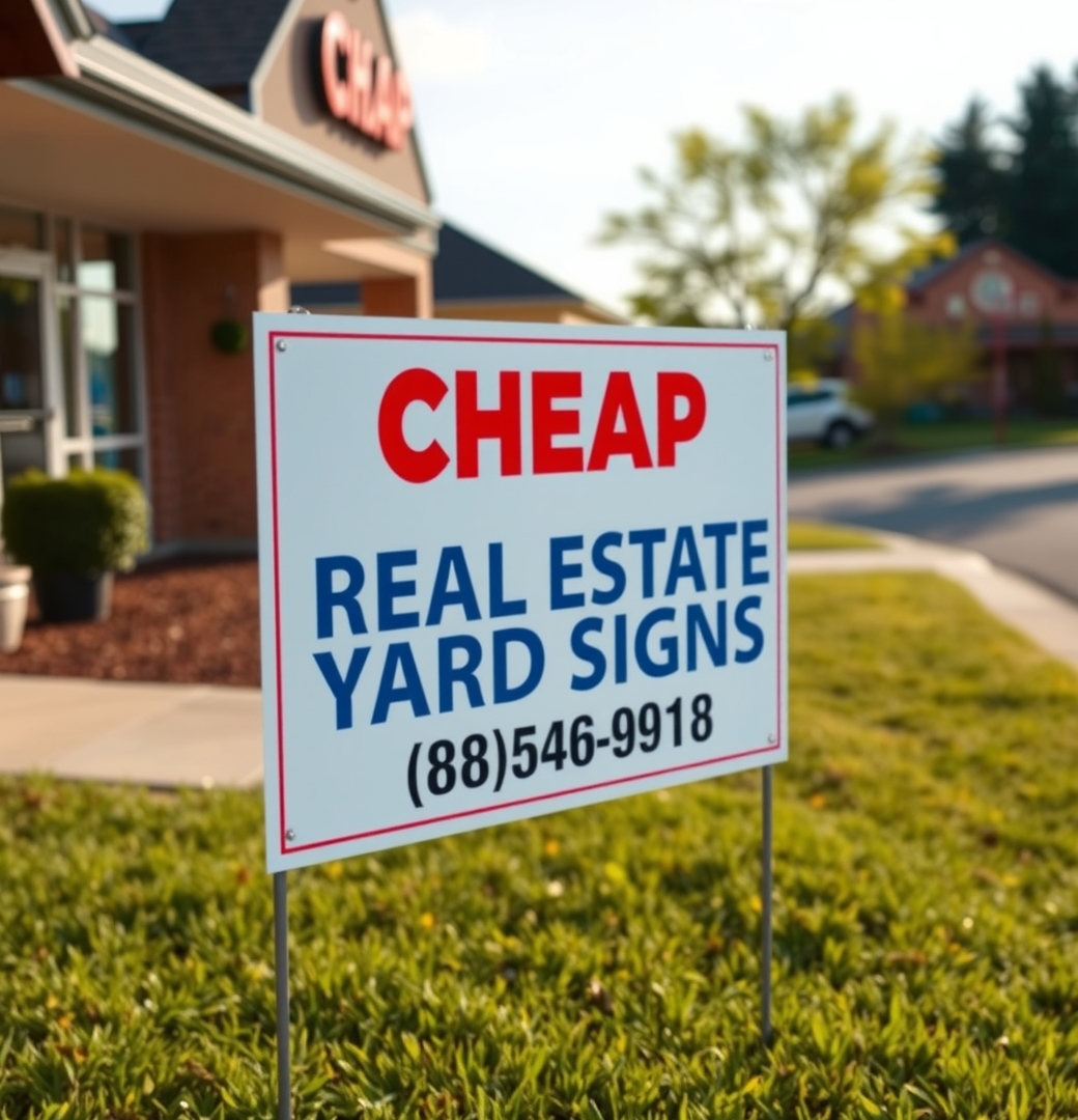 Checklist for Cheap Real Estate Yard Signs