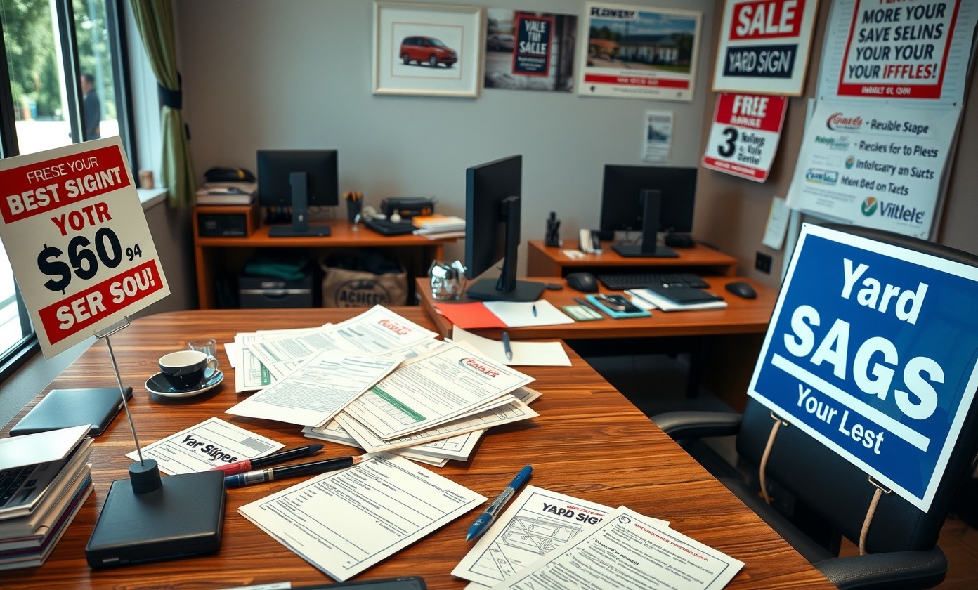 Quality check visual for Yard Signs Mobile Al Guide