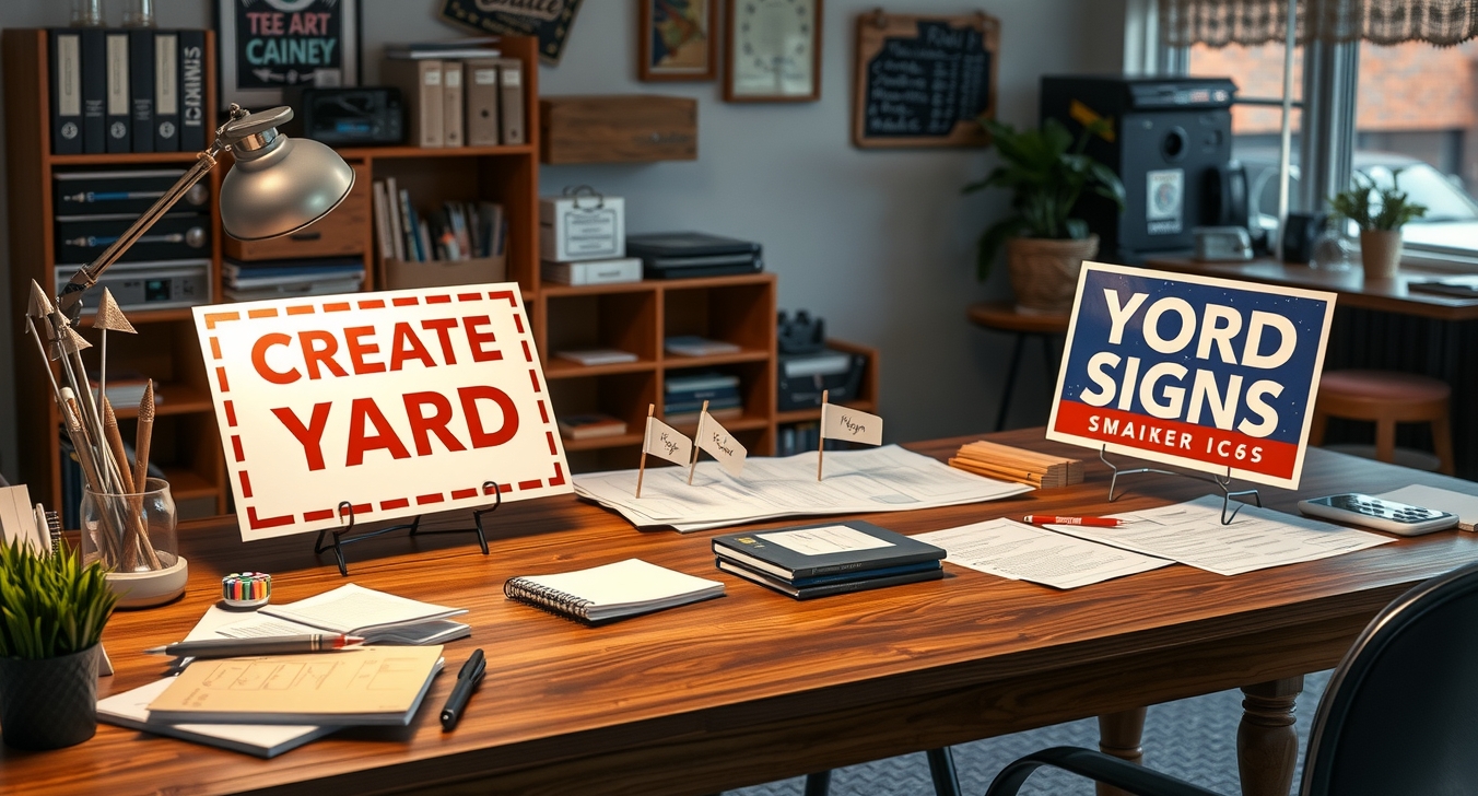 Quality check visual for Create Yard Signs