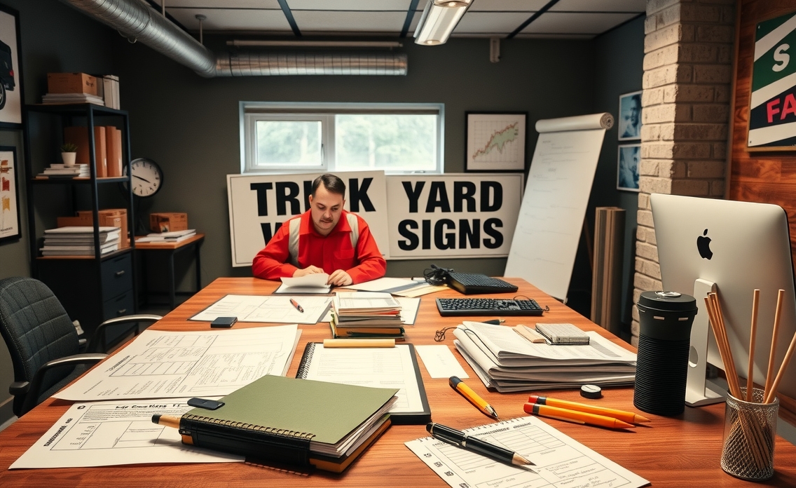 Preparation visual for Truck Yard Signs Guide