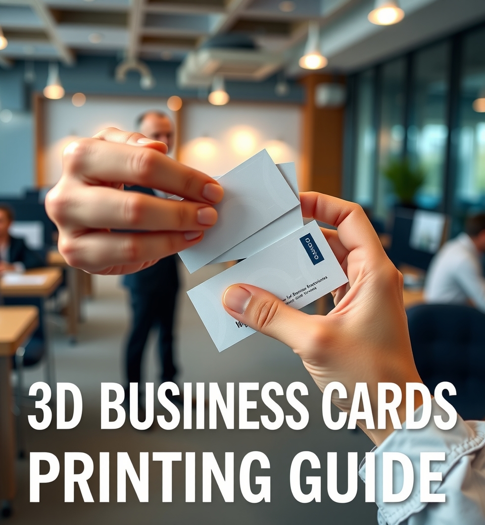 Preparation visual for 3D Business Cards Printing Guide