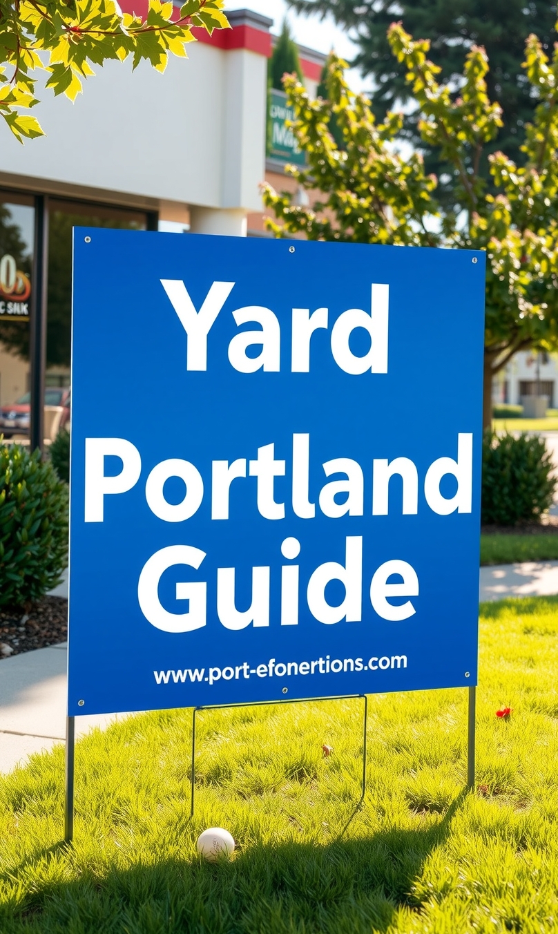 Checklist for Yard Signs Portland Guide