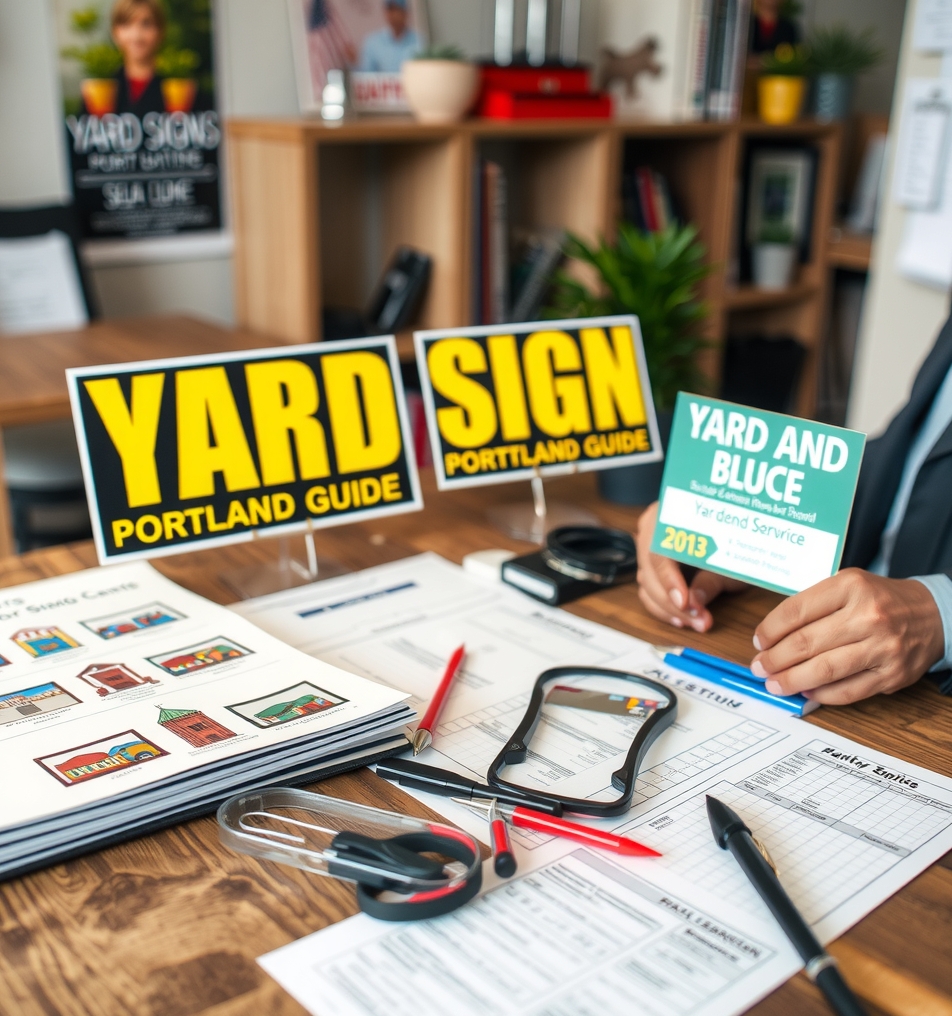 Quality check visual for Yard Signs Portland Guide