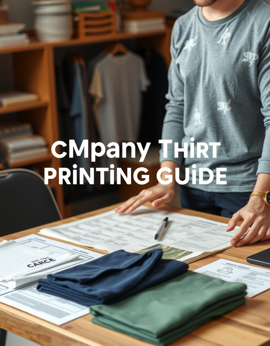 Preparation visual for Company Tshirt Printing Guide