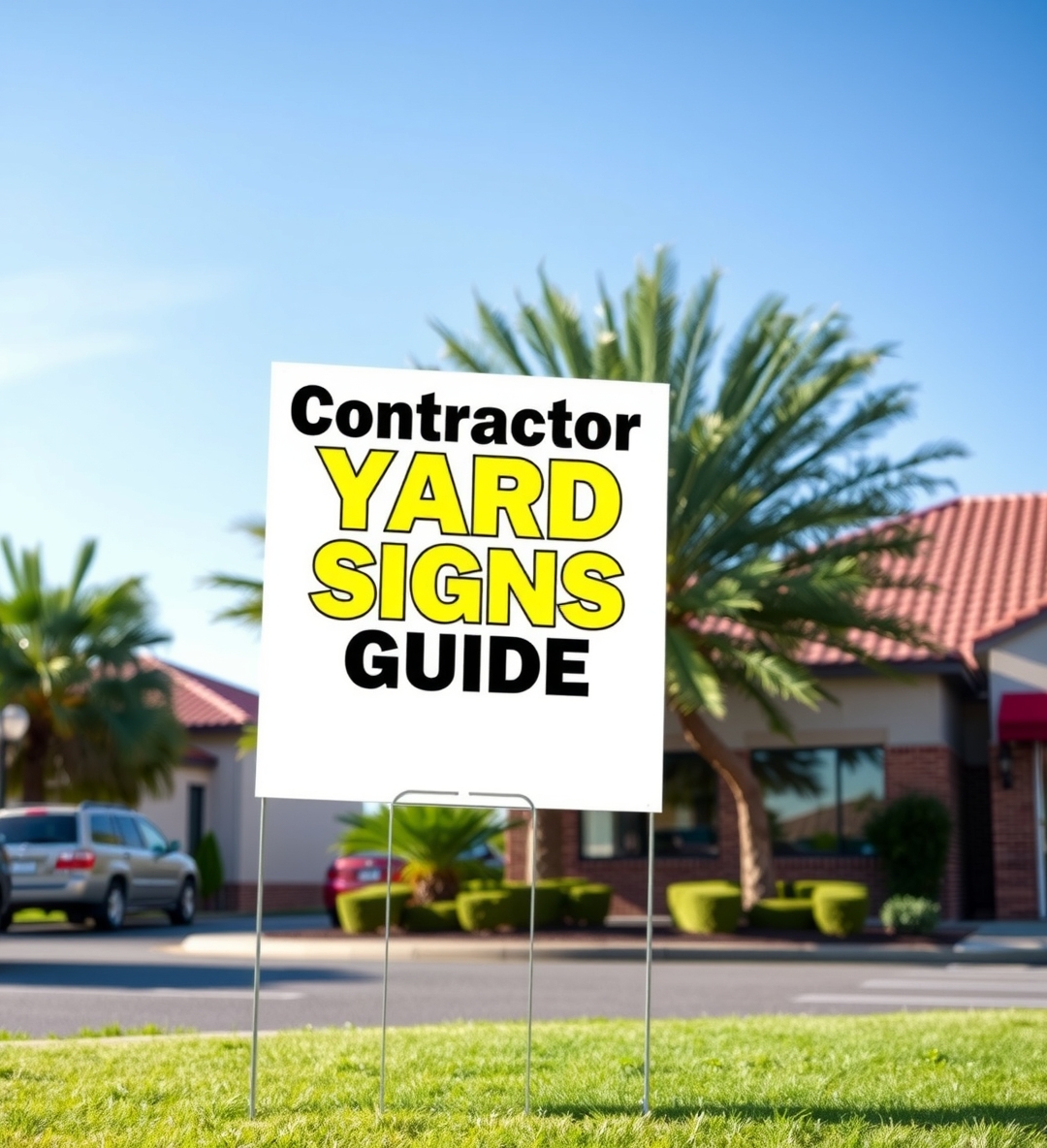Checklist for Contractors Yard Signs Guide