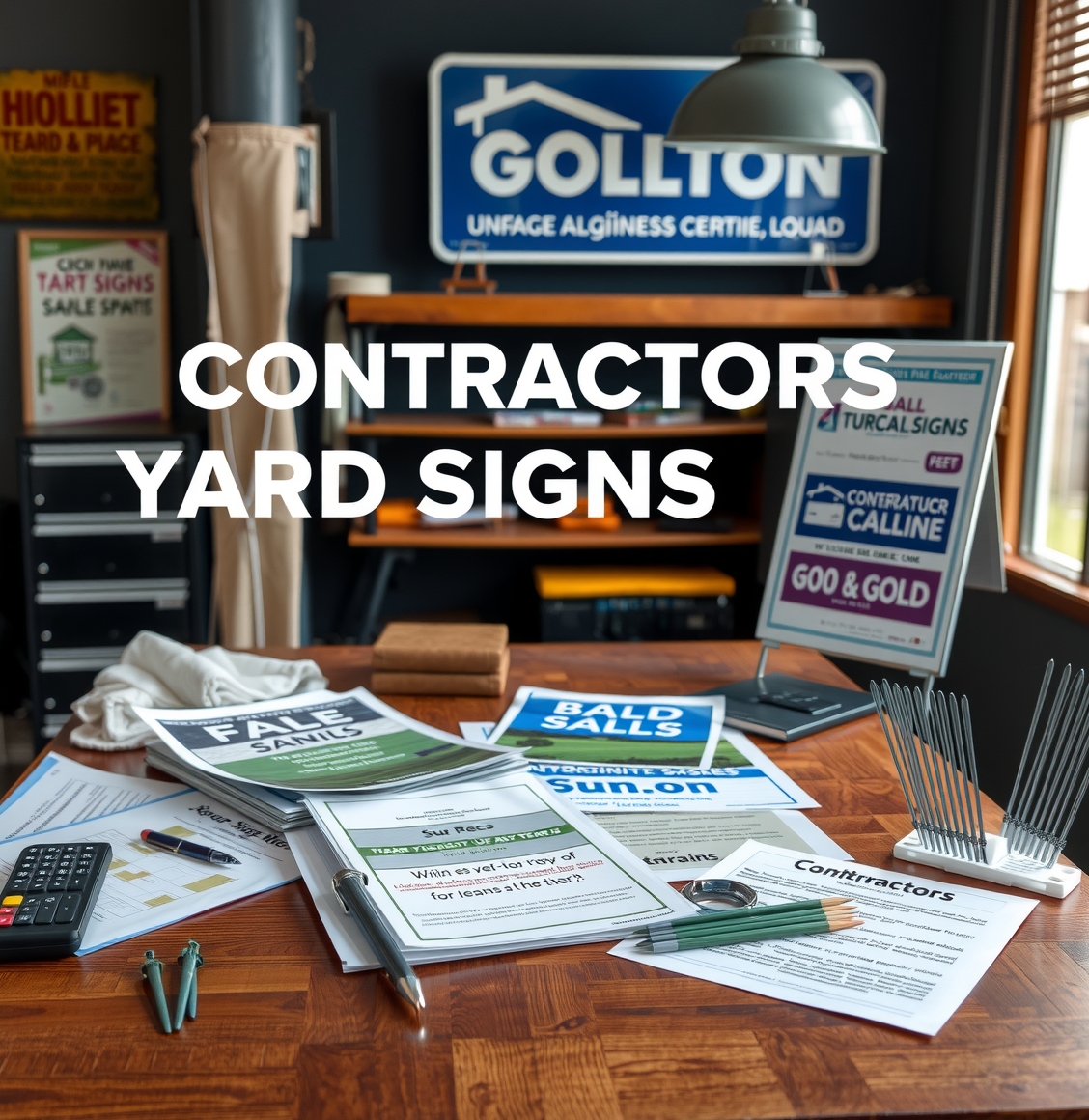 Preparation visual for Contractors Yard Signs Guide