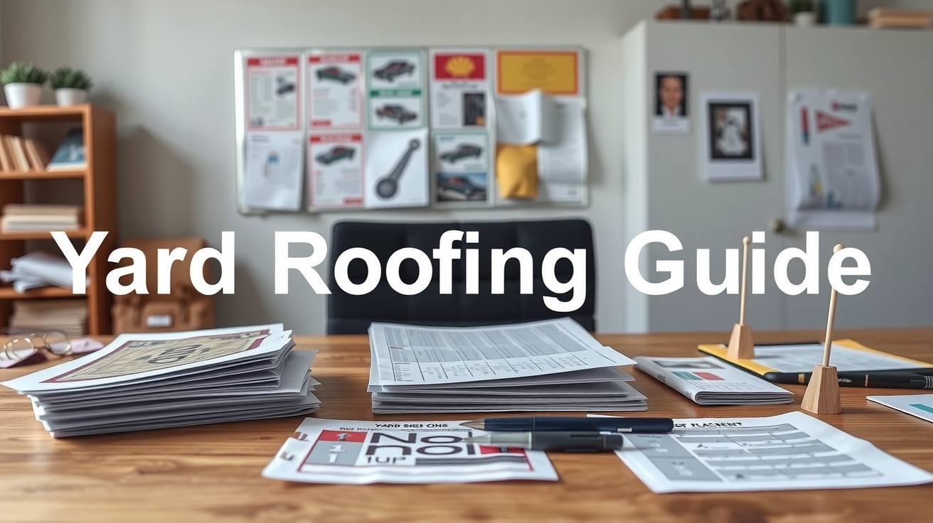 Preparation visual for Yard Signs Roofing Guide
