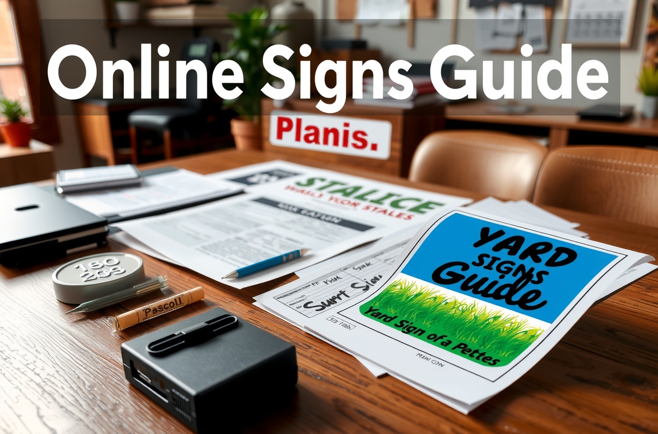 Checklist for Online Yard Signs Guide