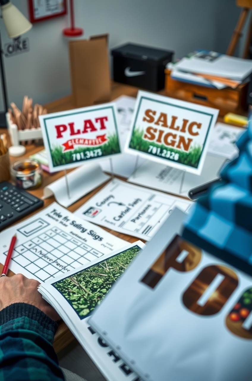 Preparation visual for Plastic Yard Signs Guide