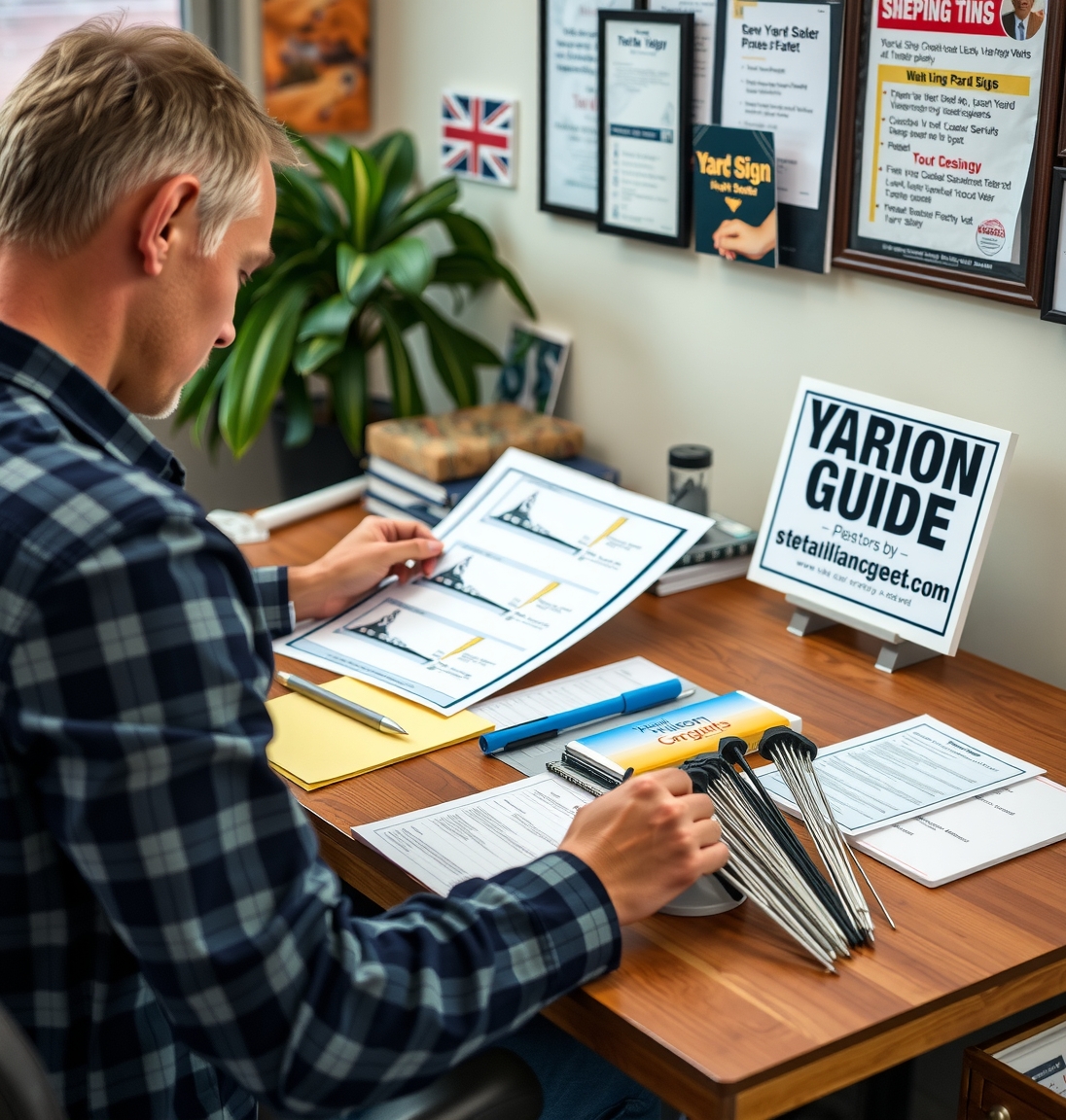 Quality check visual for Plastic Yard Signs Guide