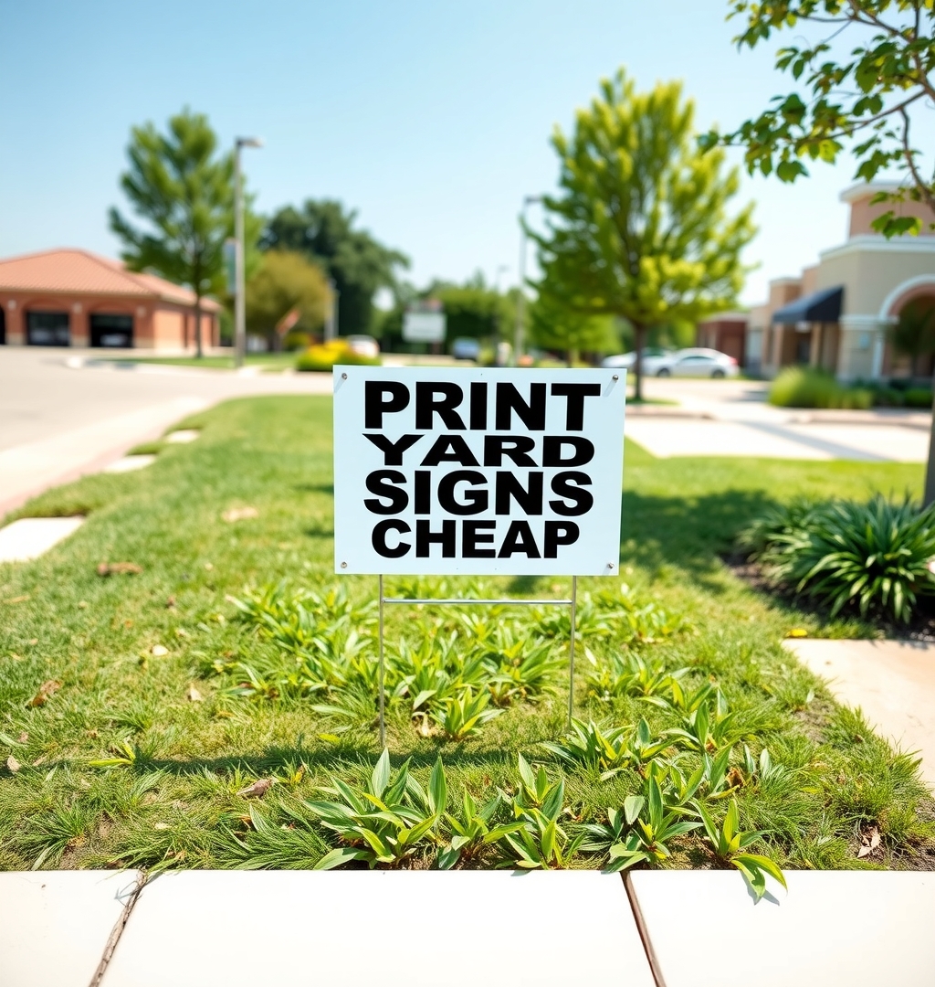 Preparation visual for Print Yard Signs Cheap