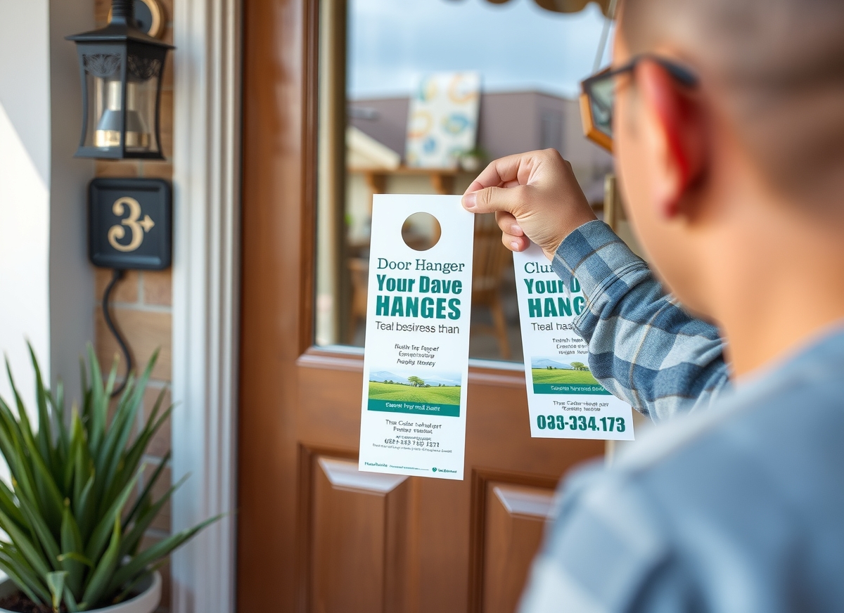 Preparation visual for Door Hangers for Lawn Care Business Guide