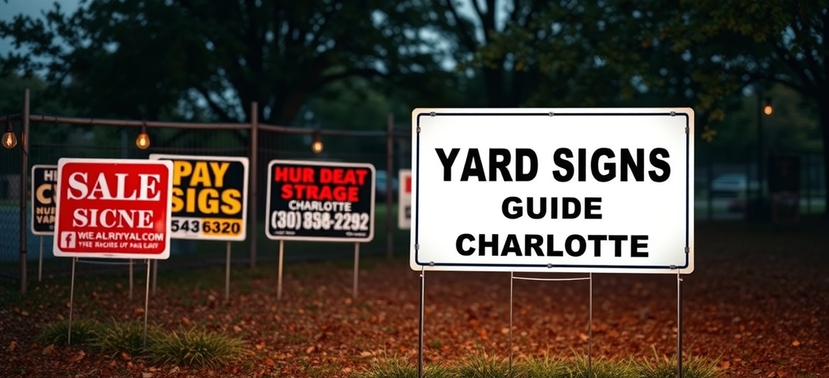 Preparation visual for Yard Signs Charlotte Guide