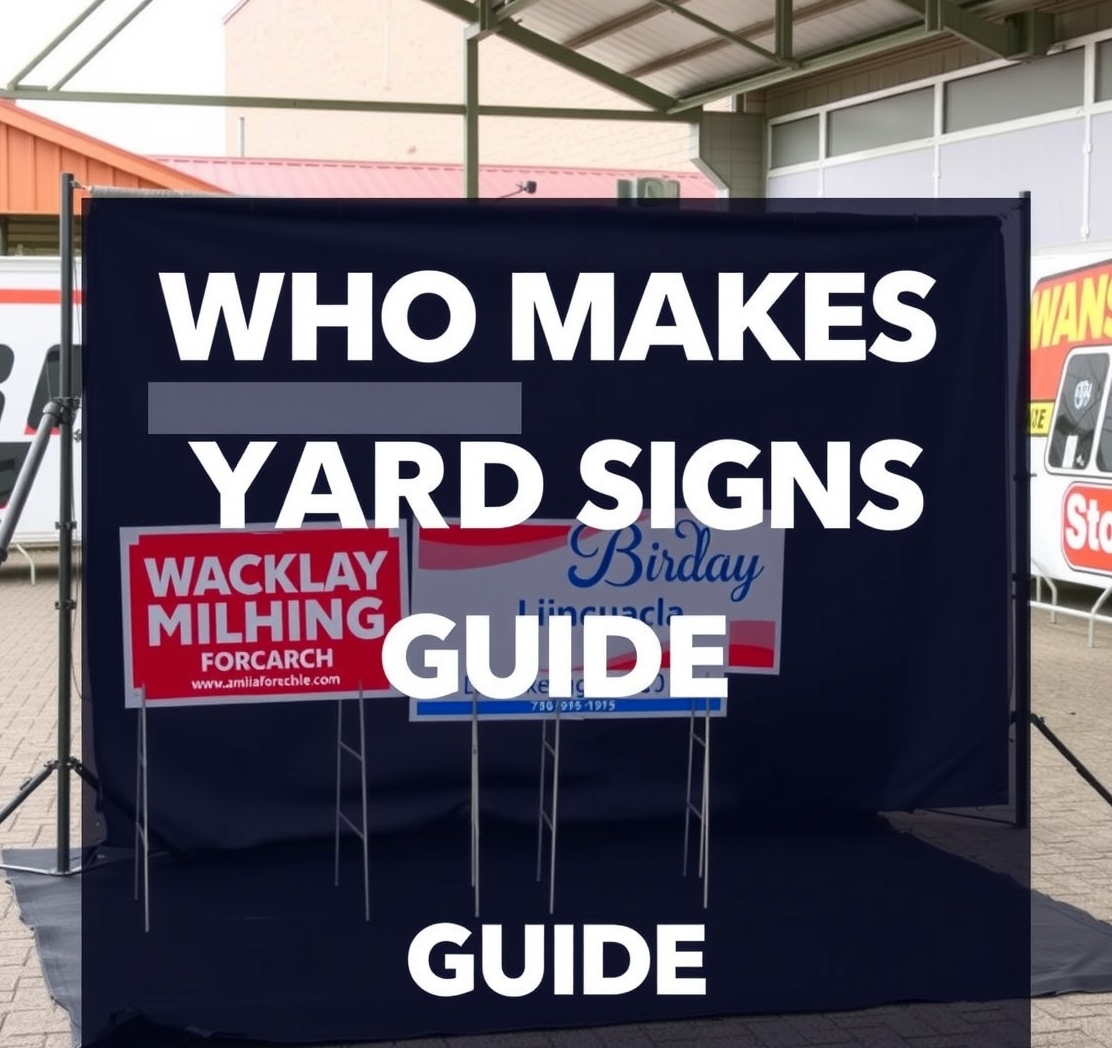 Evaluating the best Who Makes Yard Signs Guide environment