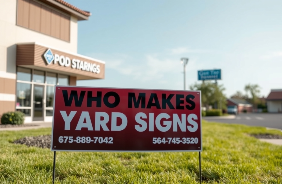 Checklist for Who Makes Yard Signs Guide