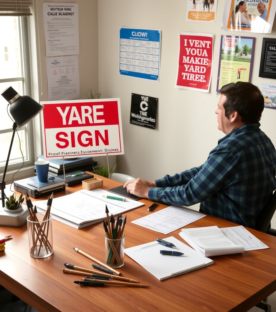 Preparation visual for Who Makes Yard Signs Guide