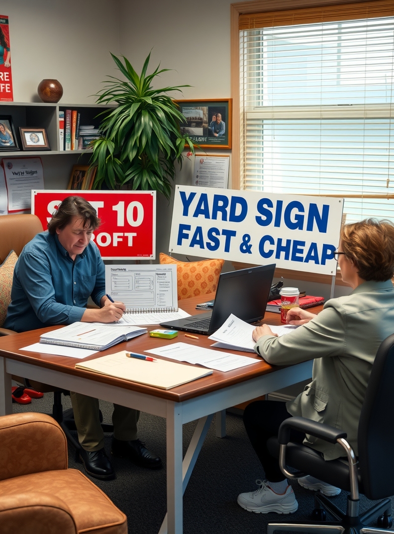 Preparation visual for Yard Signs Fast and Cheap