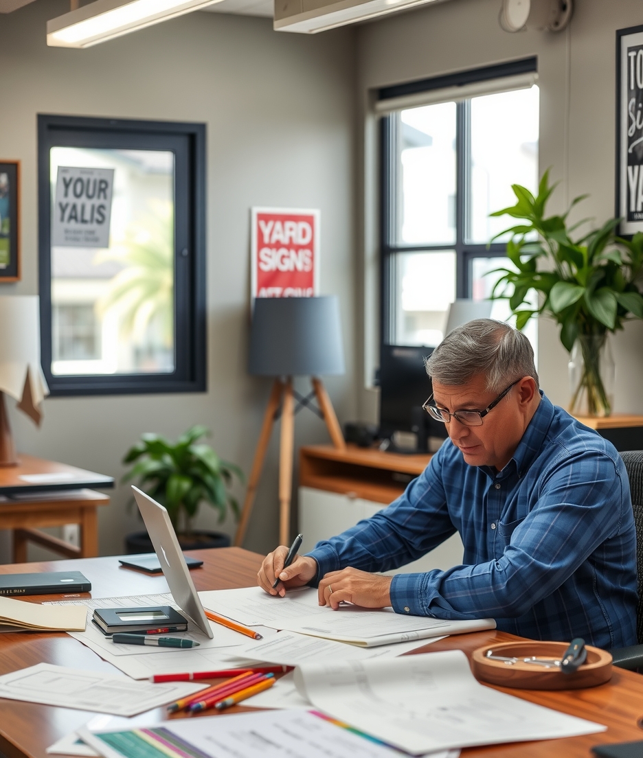 Preparation visual for Houston Yard Signs Guide