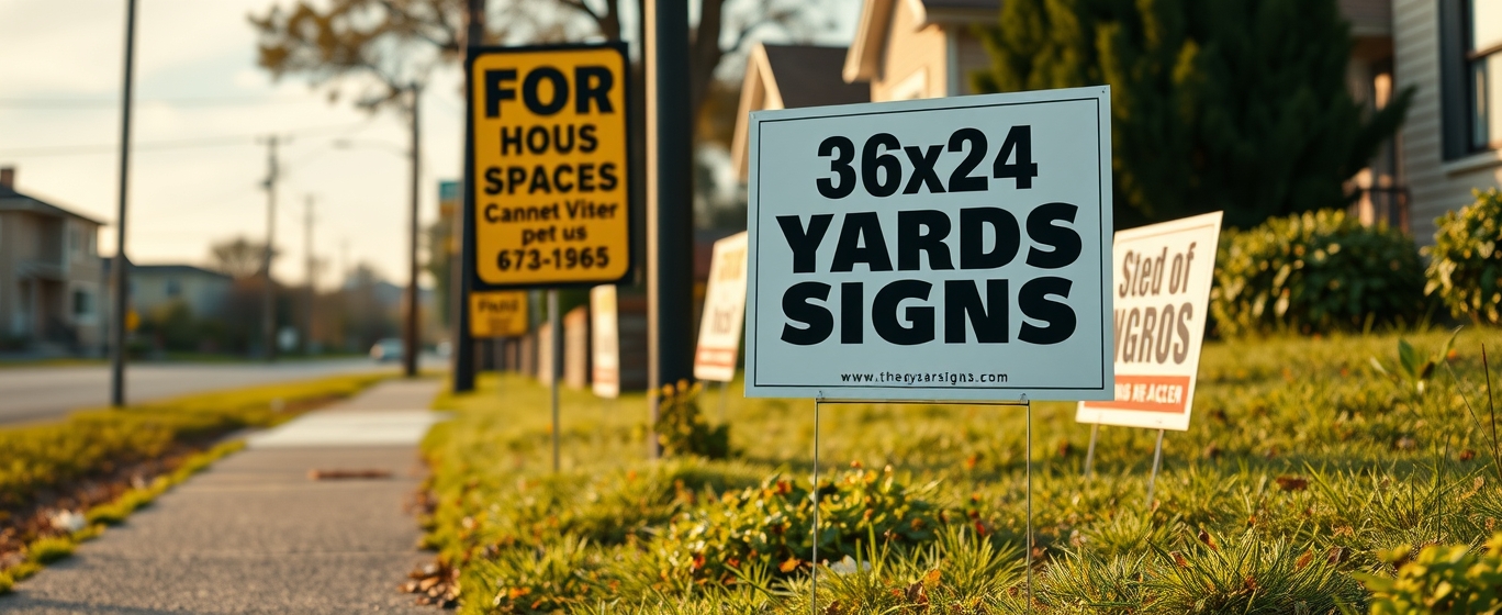 36 X 24 Yard Signs Guide