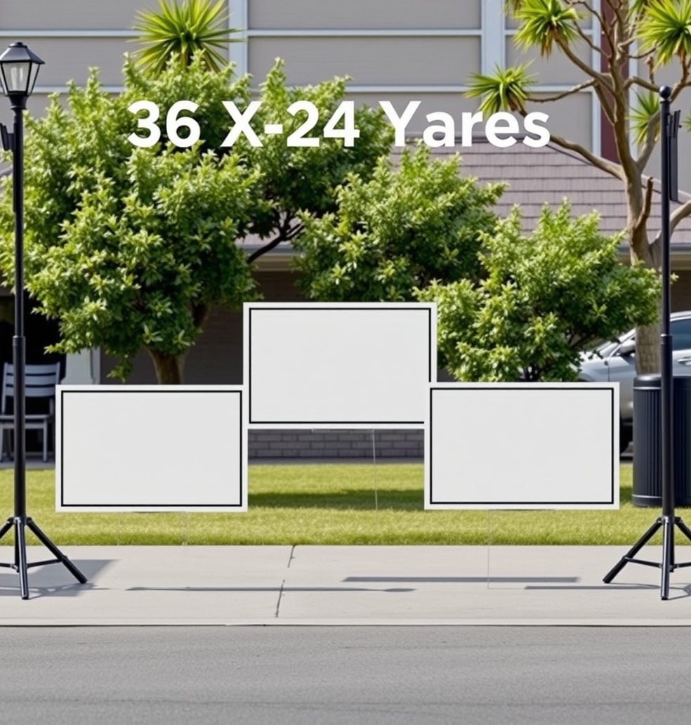 Evaluating the best 36 X 24 Yard Signs Guide environment