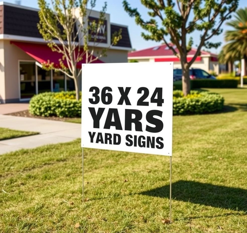 Checklist for 36 X 24 Yard Signs Guide