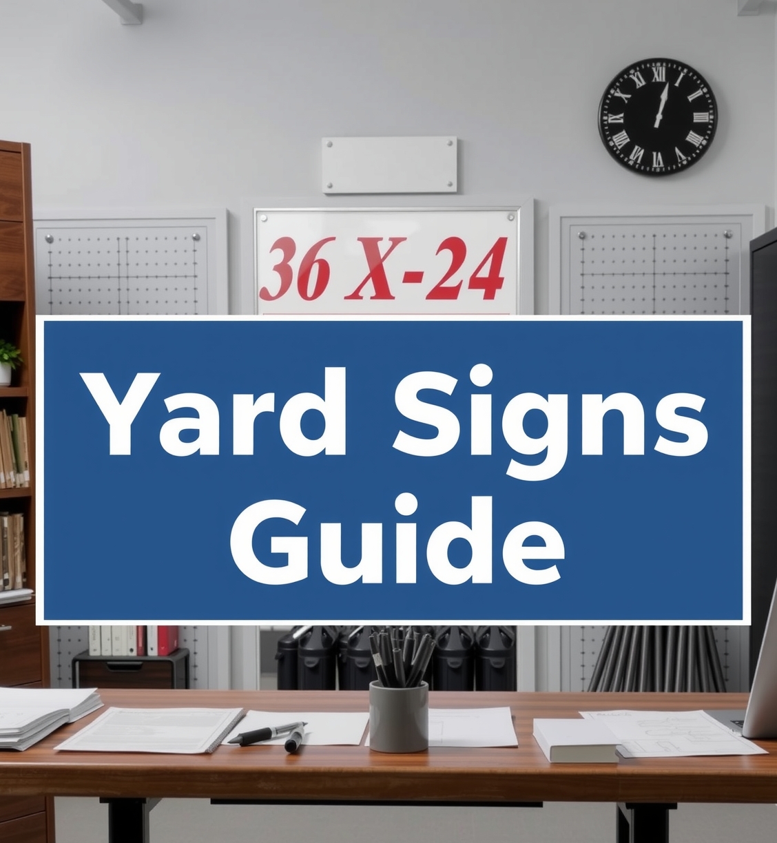Quality check visual for 36 X 24 Yard Signs Guide