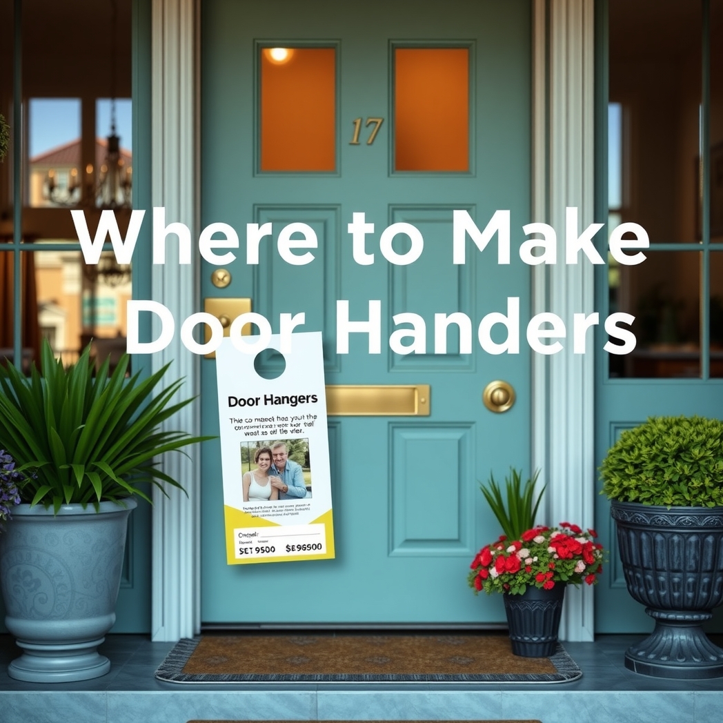 Preparation visual for Where to Make Door Hangers Guide