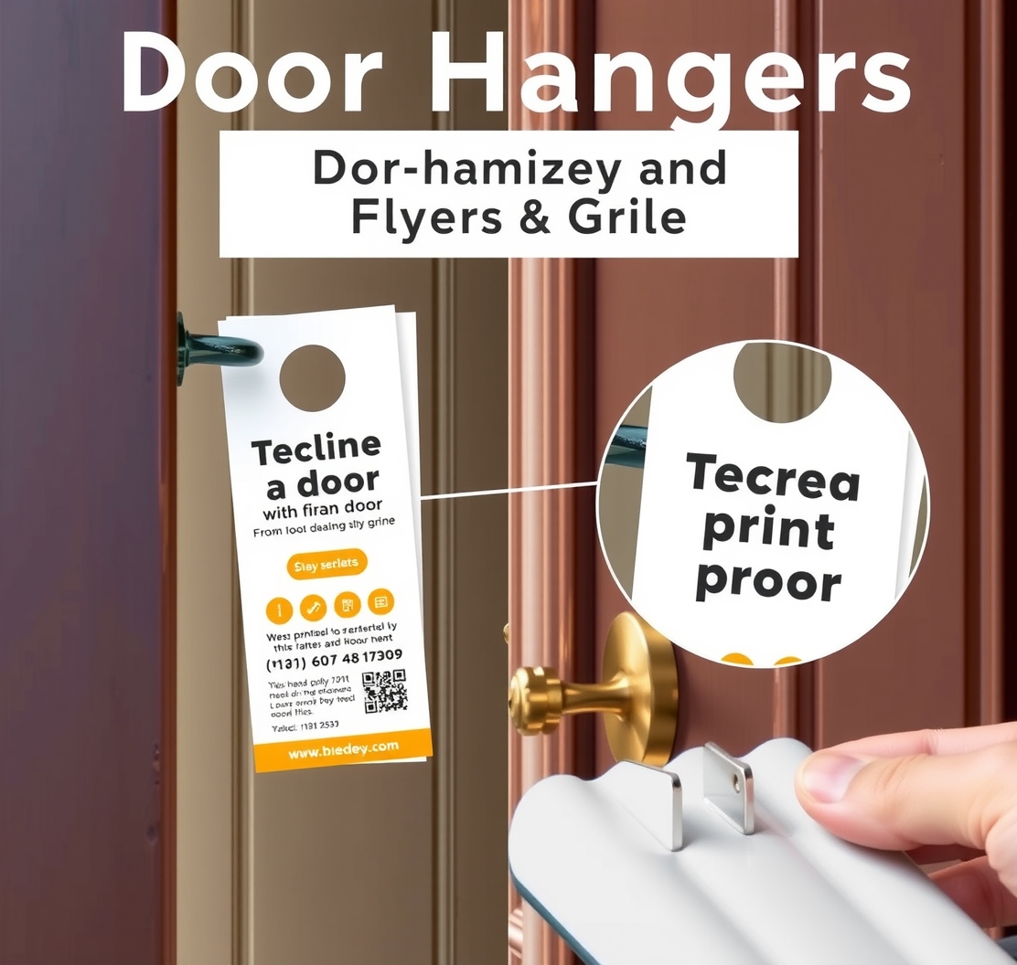 Quality check visual for Door Hangers and Flyers Guide