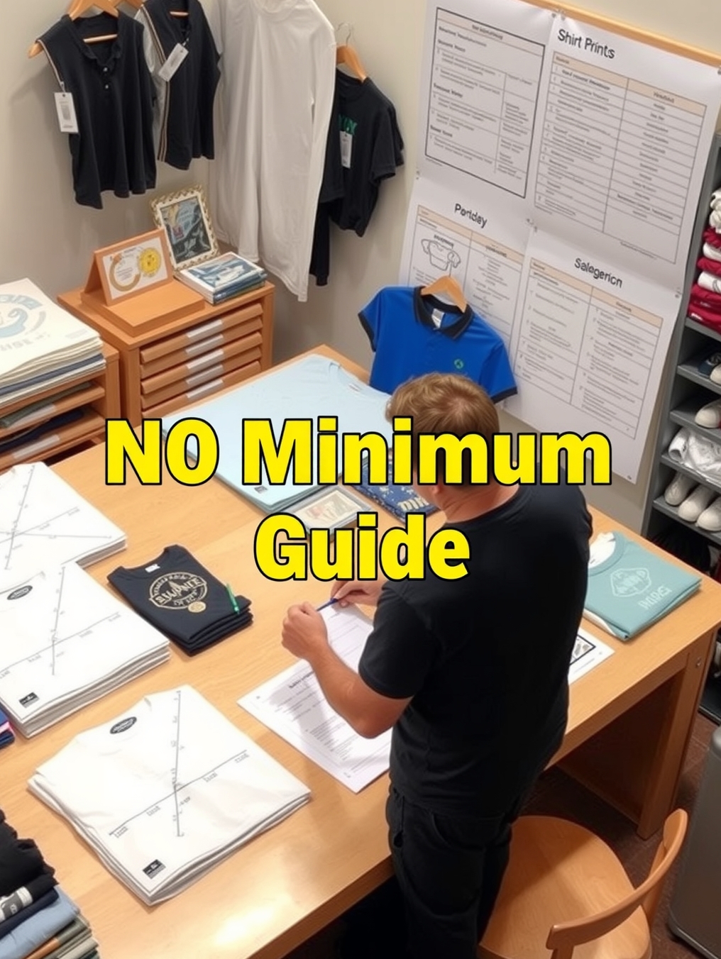 Quality check visual for Tshirt Printing No Minimum Guide
