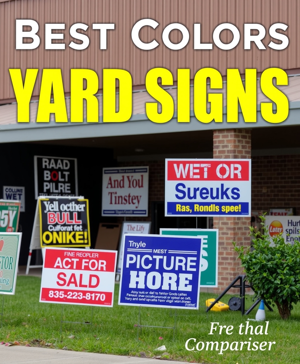 Checklist for Best Colors for Yard Signs