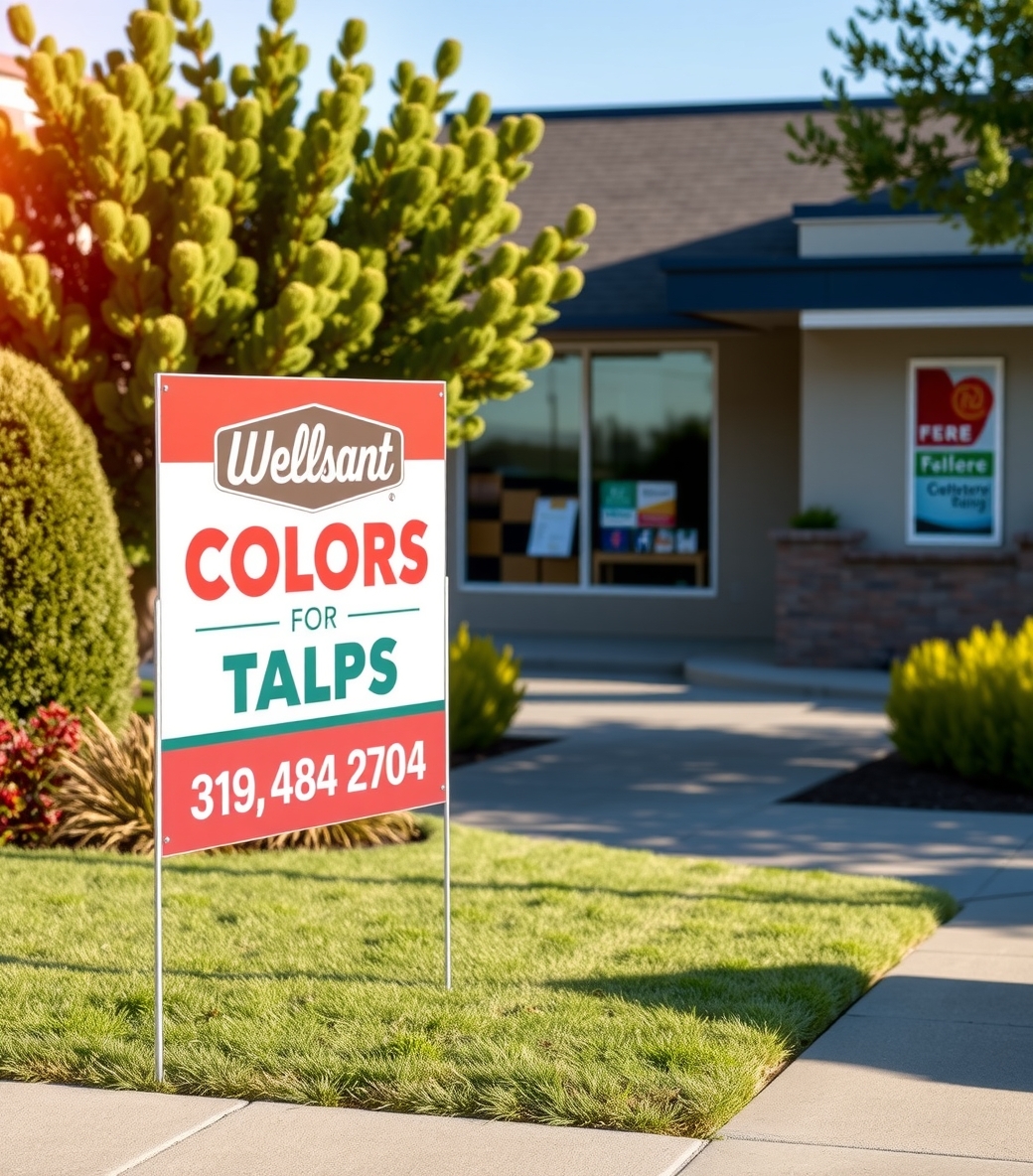 Preparation visual for Best Colors for Yard Signs
