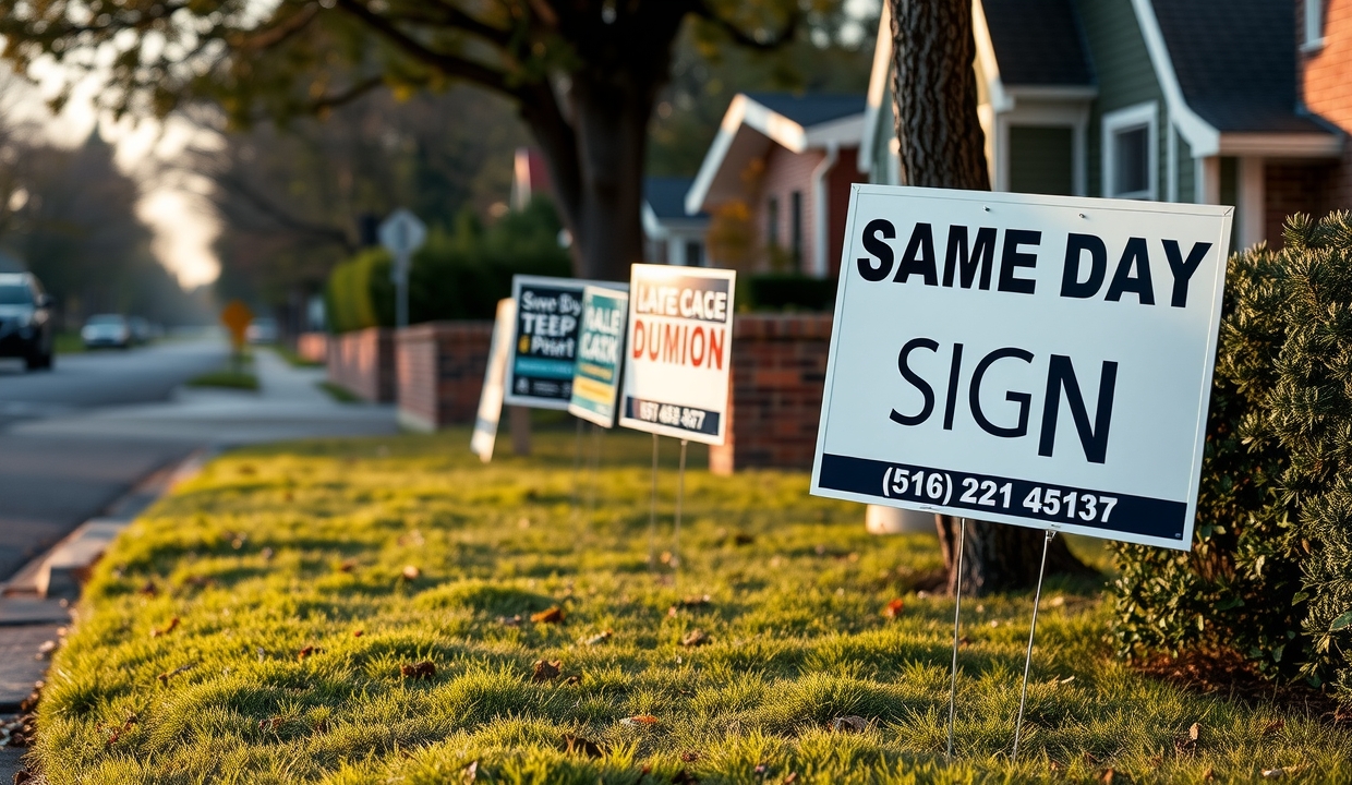 Same Day Yard Signs Near Me Guide