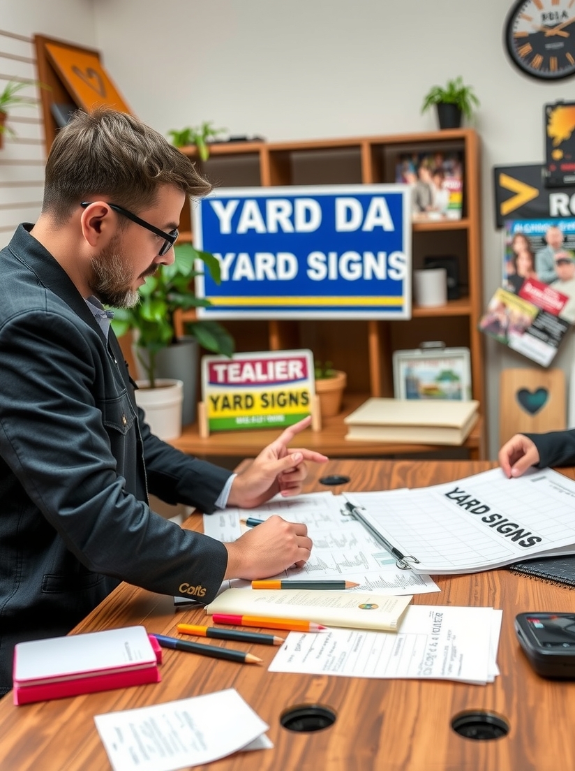 Quality check visual for Same Day Yard Signs Near Me Guide