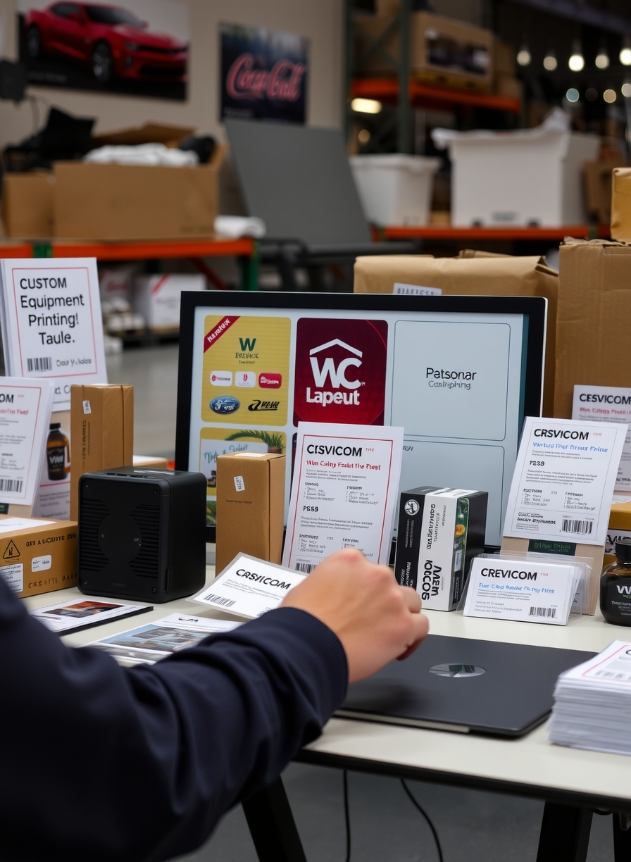 Preparation visual for Custom Equipment Labels Printing Guide