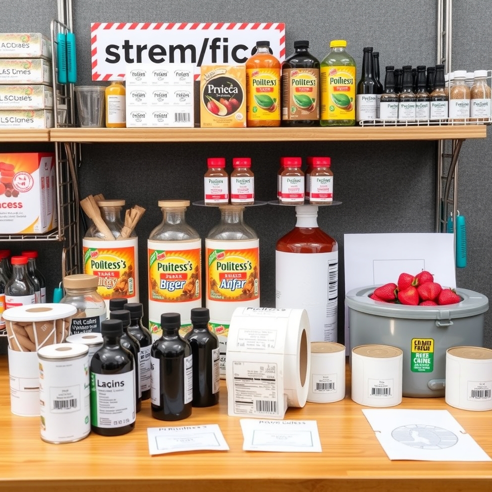 Preparation visual for Custom Food Labels Printing Guide