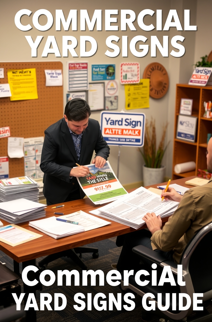 Preparation visual for Commercial Yard Signs Guide