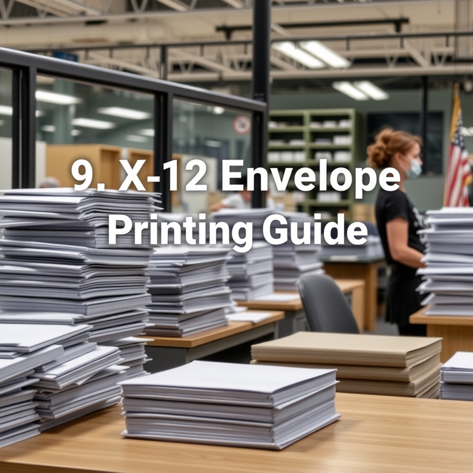 Checklist for 9 X 12 Envelope Printing Guide