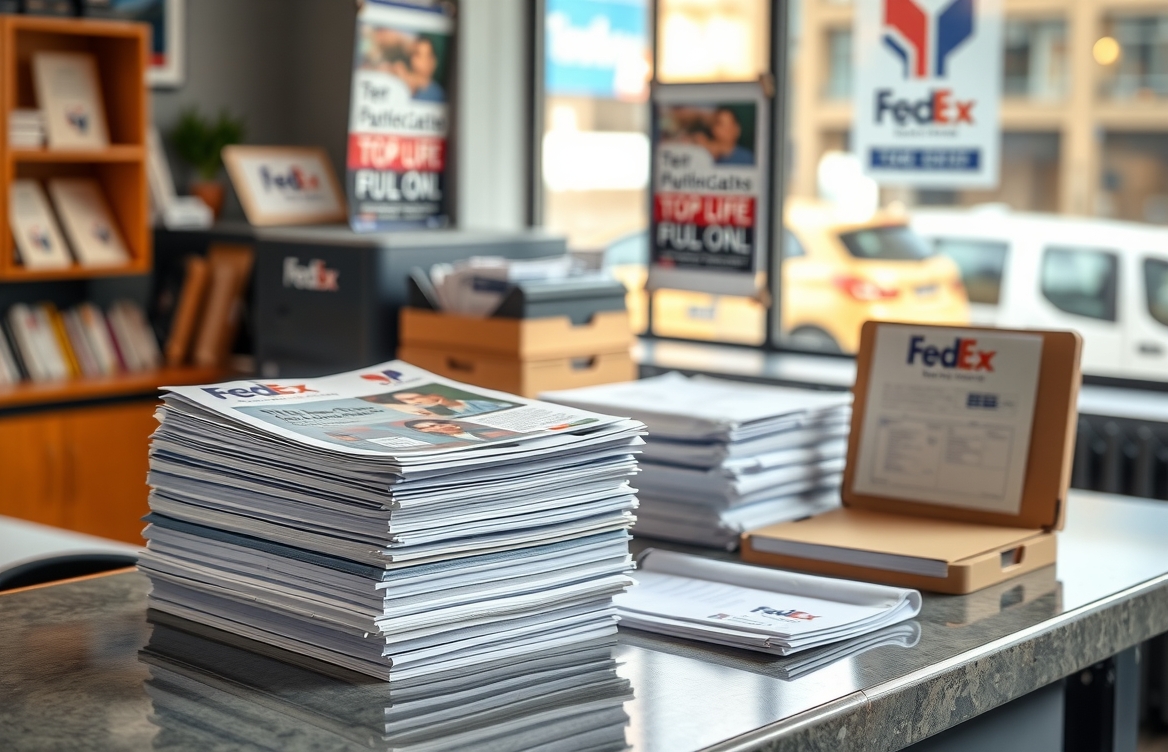 Quality check visual for Fedex Flyer Printing Guide