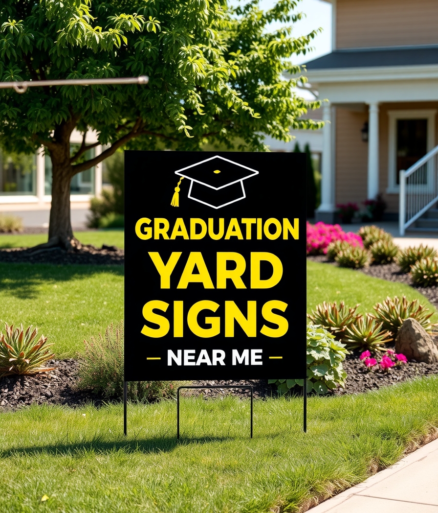 Preparation visual for Graduation Yard Signs Near Me Guide