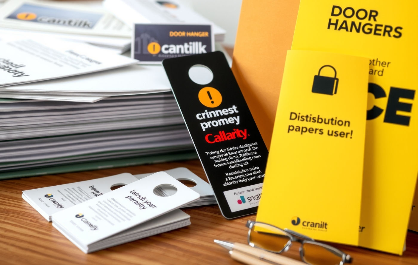 Door Hangers with Business Card Slits Guide